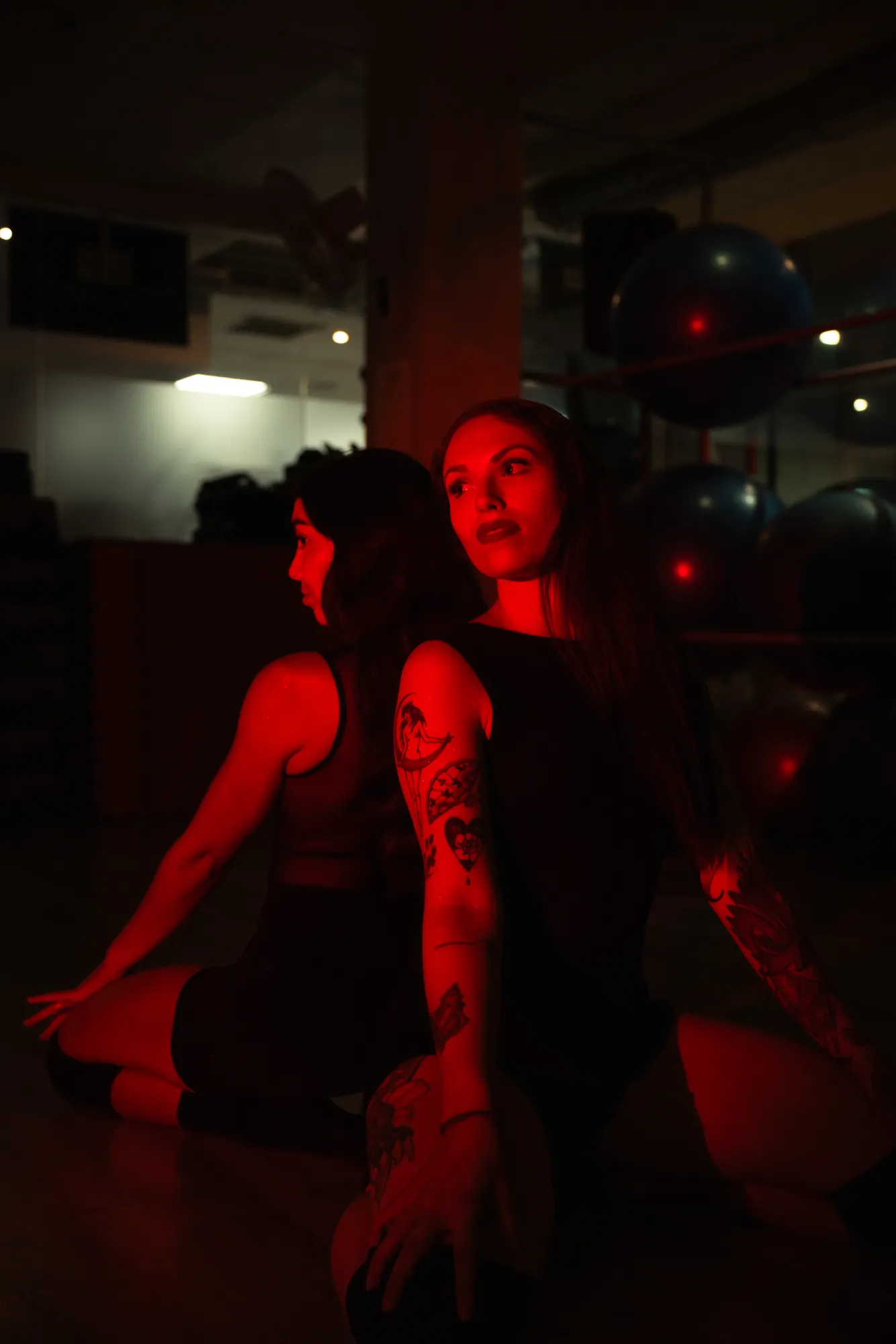 Retrato en rojo